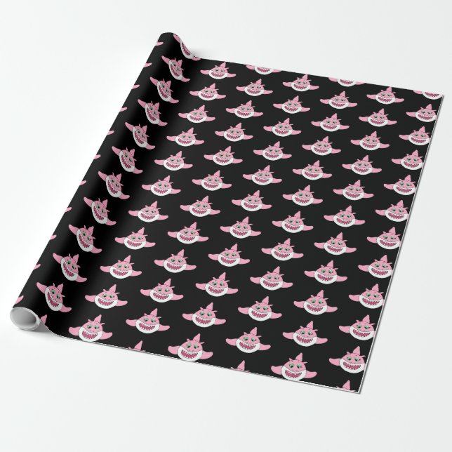 Baby Shark Födelsedag Presentpapper (Utrullad)