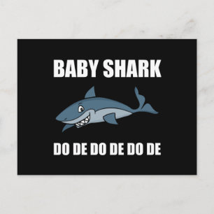 Baby Shark Funny Vykort