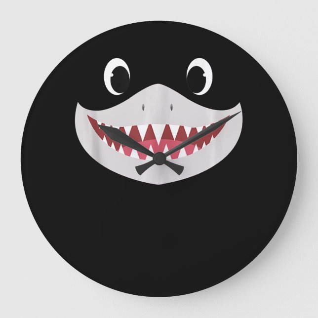 Baby Shark Halloween - Cute Shark Gifts Stor Klocka (Framsida)