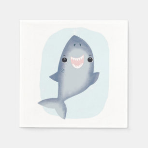 Baby Shark Napkin-för barn Ocean-temarummet Pappersservett