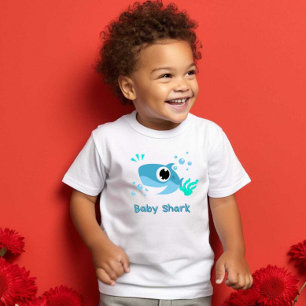 Baby Shark Print Modern White baby tshirt T Shirt