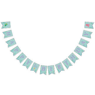 Baby Shark Themed - Happy Birthday Banner Vimplar