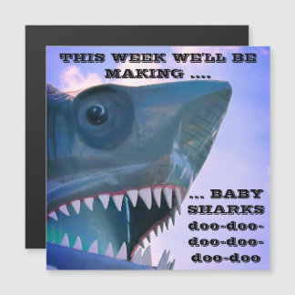 BABY SHARKS CRUISE DOOR MAGNET