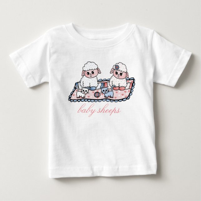 baby sheeps tee shirt (Framsida)