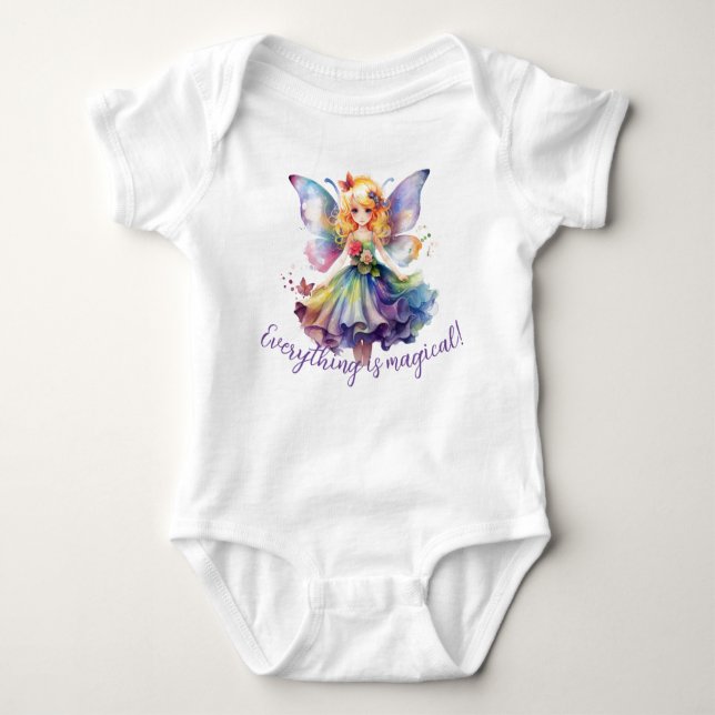 Baby Shirt Allting är Magic Fairy Bodykostym T Shirt (Framsida)