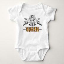 Baby Shirt, liten tigerplatta, Vintage
