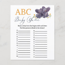 Baby shower ABC spel