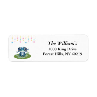 Baby Shower-Adressetiketter, Personlig Adress Returadress Etikett