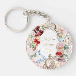 Baby Shower Alice in Wonderland Rosa Blommigt