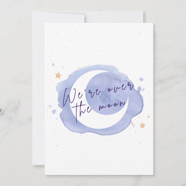 Baby Shower-annonsering eller inbjudan (Framsida)