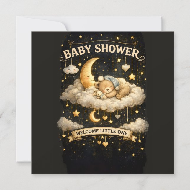 Baby Shower Äventyrsinbjudan Inbjudningar (Framsida)