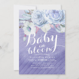 Baby Shower Baby i Bloom Boho Flowers Inbjudningar
