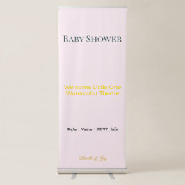 Baby Shower Banner | Vattenfärg Joy