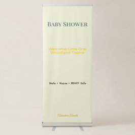 Baby Shower Banner | Woodland Theme Decor