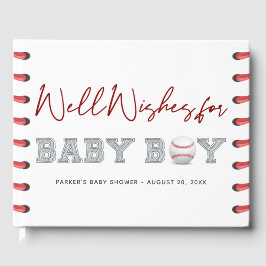 Baby Shower Baseball Guest Bok