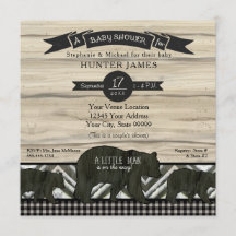 Baby Shower Bear Woodland Forest Lumberjack Play