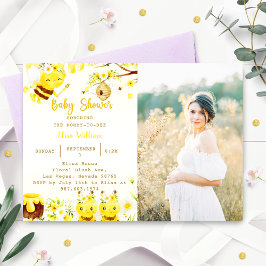 Baby Shower Bee Baby Shower Inbjudningar