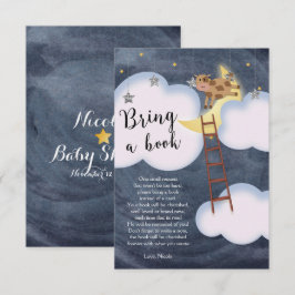 Baby Shower Berättelsebok Barnkammarrim Bok Begära Inbjudningar