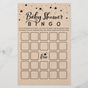 Baby Shower Bingo Baby Shower Partyspel