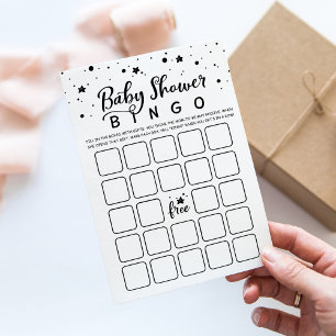 Baby Shower Bingo Baby Shower Partyspelskort Inbjudningar