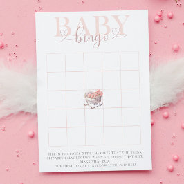 Baby Shower Bingo Game Baby Basket pastel