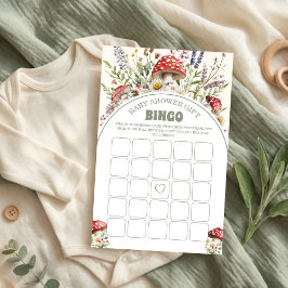 Baby shower Bingo game Card