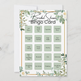 Baby Shower Bingo Kort, Unika Förifyllda Baby Bin Inbjudningar
