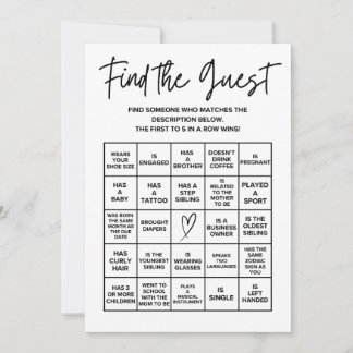 Baby Shower Bingo Kortspel Anteckningskort