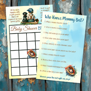 Baby shower BINGO och vem vet mest om mamma