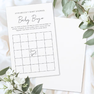 Baby Shower Bingo Spel