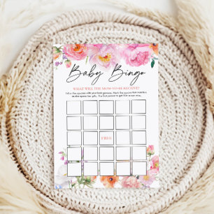 Baby Shower Bingo-spel