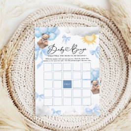 Baby Shower Bingo-spel, Björn Baby Bingo-spel