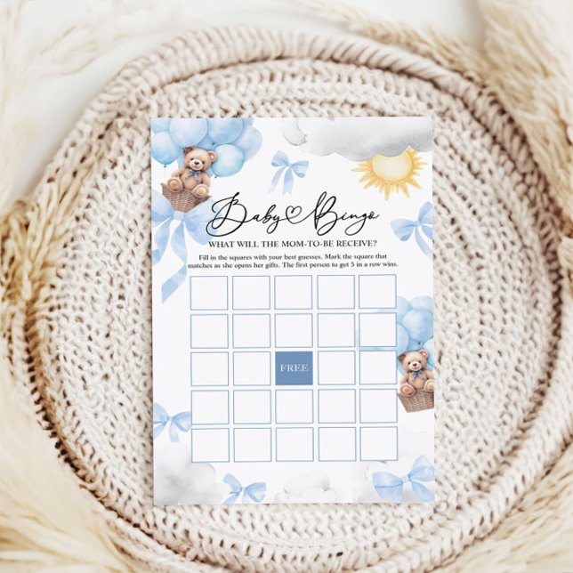 Baby Shower Bingo-spel, Björn Baby Bingo-spel (Skapare uppladdad)