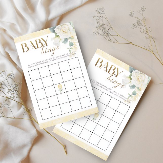 Baby Shower Bingo-spel – Det är en pojke Guld ball (Skapare uppladdad)