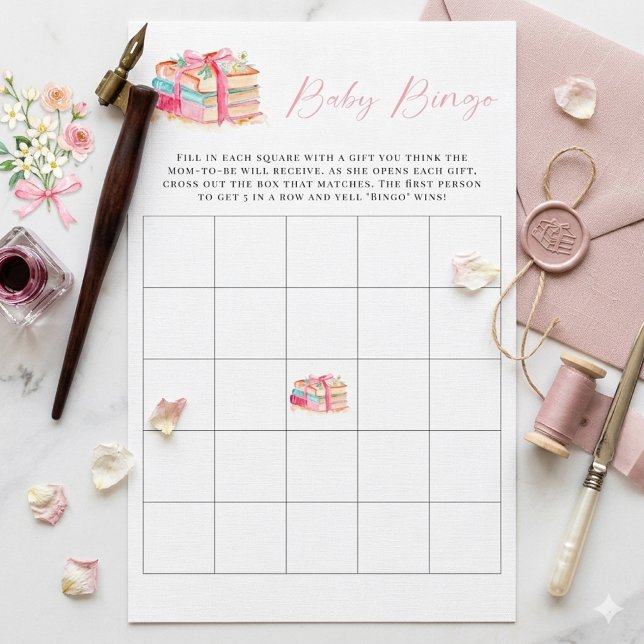 Baby Shower Bingo Spel Ett Nytt Kapitel Börjar (Skapare uppladdad)