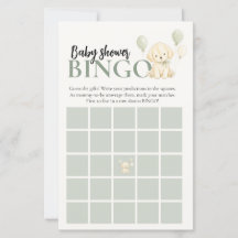 Baby Shower Bingo-spel, Golden Retriever Flicka Ba
