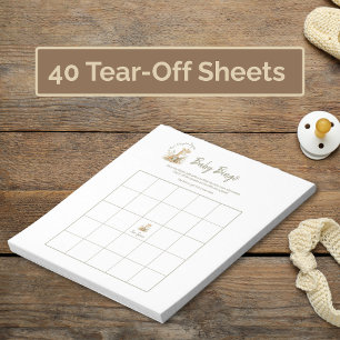 Baby Shower Bingo-spel Nytt kapitel börjar riv av Anteckningsblock