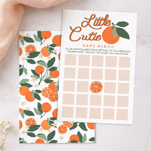 Baby Shower Bingo spel – Söta lilla Clementine