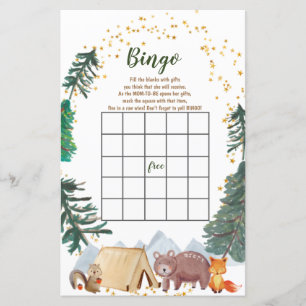 Baby Shower Bingo Vi kan bearly Wait Camper