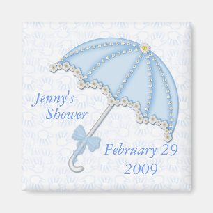 baby shower blue1, Jennys, dusch, Februari 2… Magnet