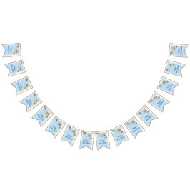 Baby Shower Blue/Baby-sköldpadda, Svetsvansskanner Vimplar