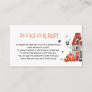 Baby Shower-böcker för Baby Halloween-fodral Tilläggskort