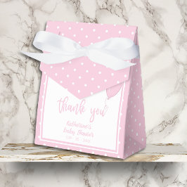 Baby Shower BOHO Flicka Pastel Rosa Presentaskar