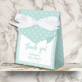 Baby Shower BOHO Gender Neutral Mint Grönt Presentaskar