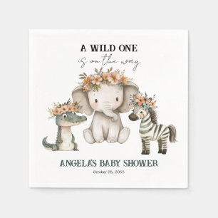 Baby Shower Boho Safari Pappersservett