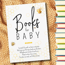 Baby Shower Bok-begäran för honungsbin Tilläggskort