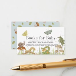 Baby Shower Bok Önskelista för små insekter Tilläggskort