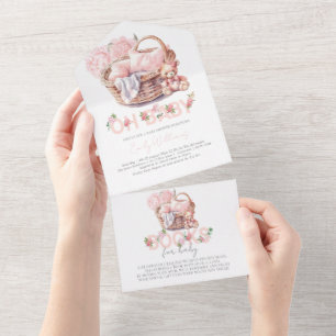 Baby Shower & Bokar för Baby Baby Basket