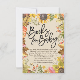 Baby Shower Bokar för Baby / Hämta en bok-begäran Inbjudningar