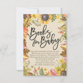 Baby Shower Bokar för Baby / Hämta en bok-begäran Inbjudningar